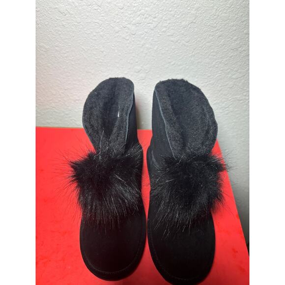Bearpaw cow suede warm ankle booties size 8 winter coldwear - Picture 7 of 8
